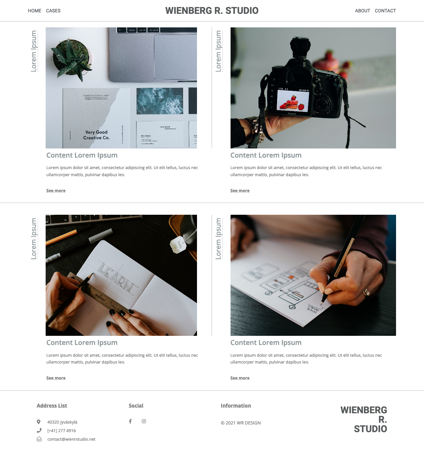 Portfolio web template