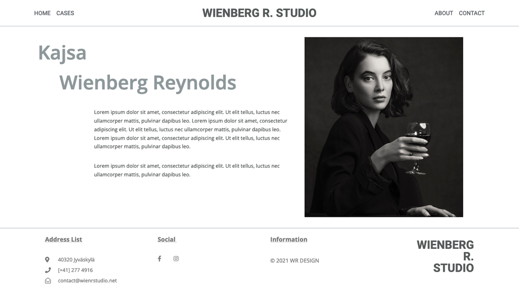 Portfolio web template