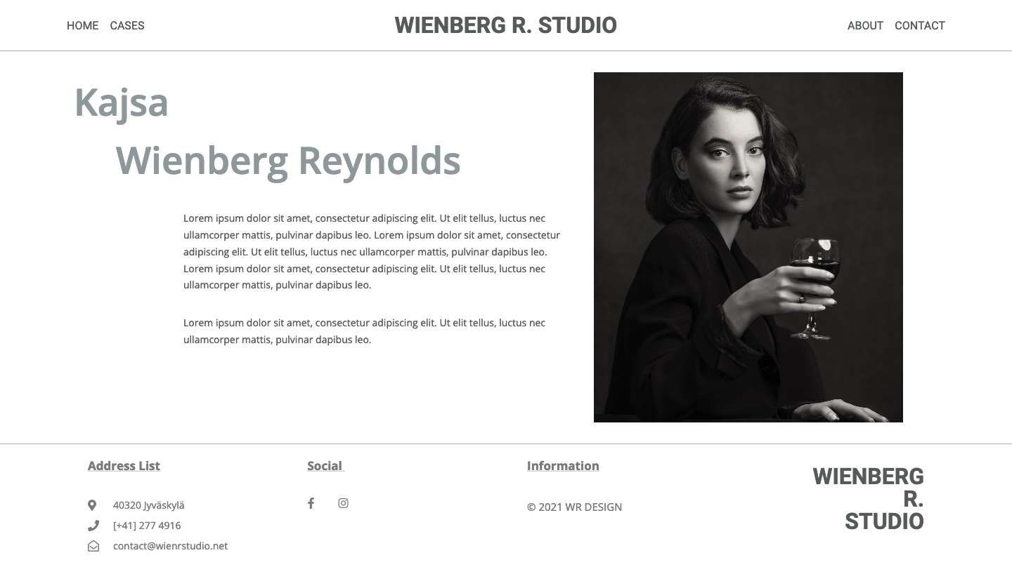 Portfolio web template