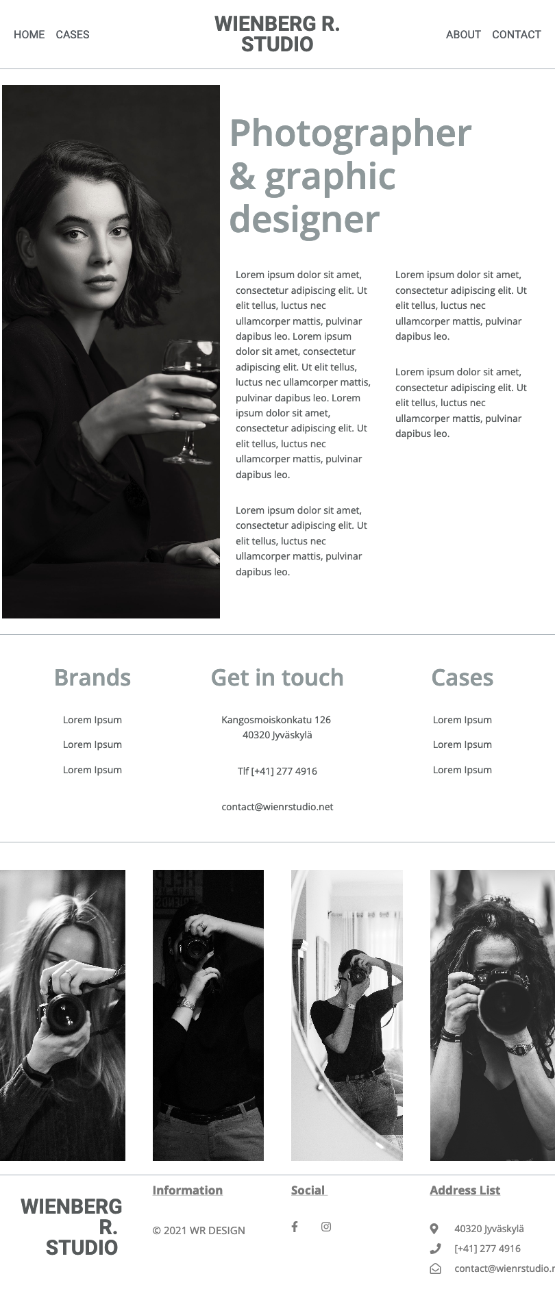 Portfolio web template
