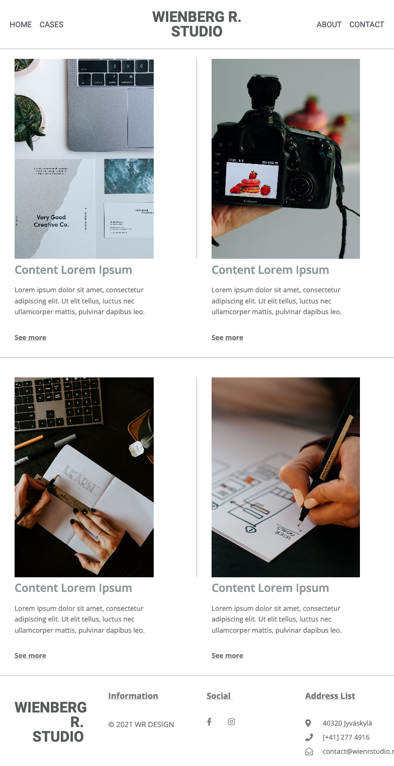 Portfolio web template