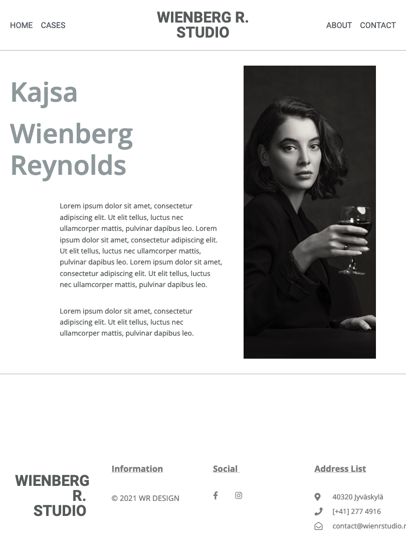 Portfolio web template