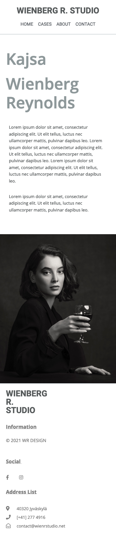 Portfolio web template