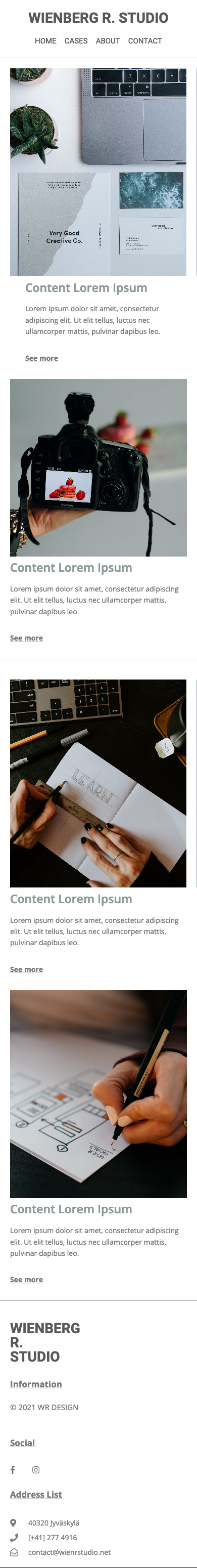 Portfolio web template