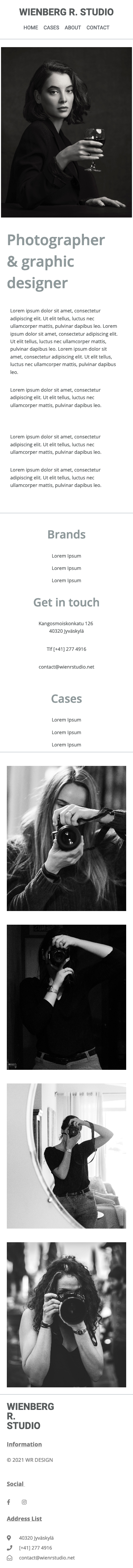 Portfolio web template