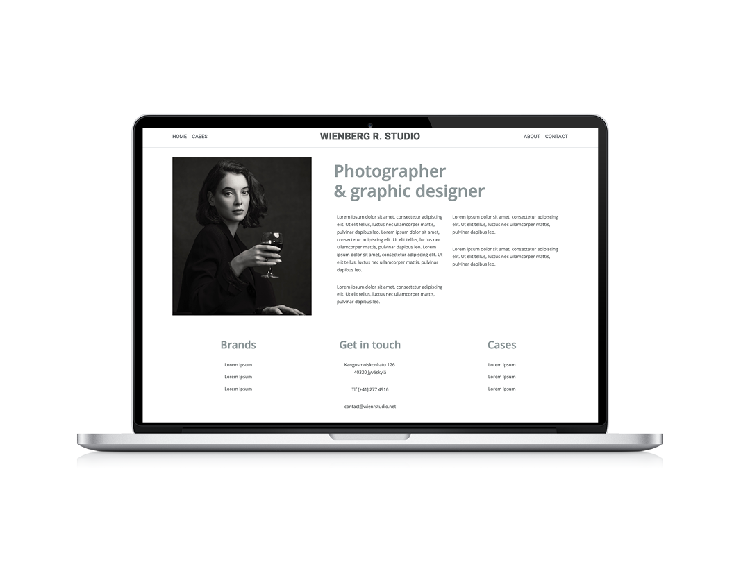 Portfolio web template